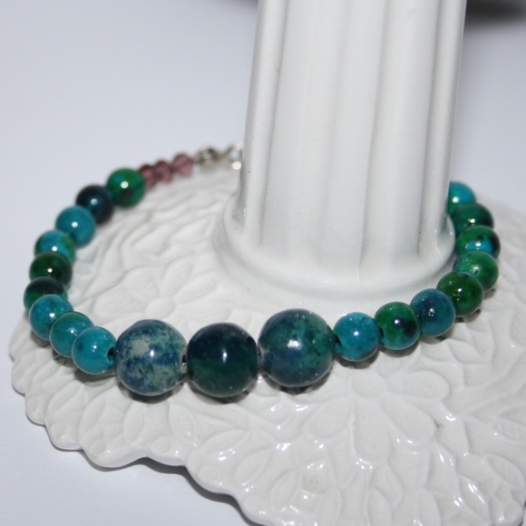 Vintagejelyfish Jewelry - Beautiful Jasper Natural stone bracelet NWOT